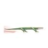 Image 1 : Folk & Outsider Art Garland & Minnie Adkins, LARGE GREEN ALLIGATOR, 1991, hand painted carved woo...