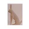 Image 1 : Folk & Outsider Art Lindel Barker, RABBIT, 1990, carved wood sculpture, signed and dated, 15 1/2"...