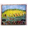 Image 1 : Folk & Outsider Art Mer, CHURCH SERVICE, 1991, oil painting on canvas with hand carved and painte...