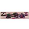 Image 1 : Folk & Outsider Art Pedro Ramirez, OAXACA LIZARDS, hand painted carved wood sculpture, signed, 14...