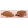 Image 1 : Folk & Outsider Art Reverend Herman Lee Hayes, TURTLES, 1982-1983, a pair of carved wood turtles,...
