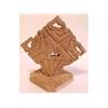 Image 1 : Folk & Outsider Art Reverend Herman Lee Hayes, 84 ORWELL, 1984, carved wood sculpture, signed and...