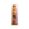 Image 1 : Folk & Outsider Art Reverend Herman Lee Hayes, MAN IN OVERALLS, 1984, carved wood sculpture, sign...