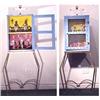 Folk & Outsider Art Ronald Cooper, GOOD & BAD, 1989, hand painted carved wood sculpture cabinet,...