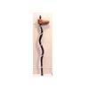 Image 1 : Folk & Outsider Art H. B Brown, BLACK SNAKE WITH HUMAN HAND, a 39" walking stick, signed and date...