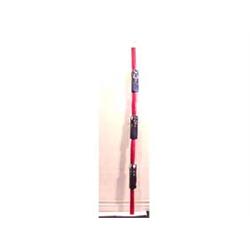 Folk & Outsider Art JR. Lewis, NINE FACES, a 61" hand carved and painted walking stick, signed an...