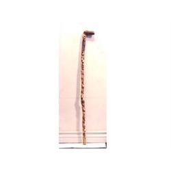 Folk & Outsider Art Russell Rice, ANIMAL HEAD, a 39" hand carved and painting walking stick with...