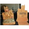 Image 2 : Unusually Detailed Indian on a Horse Bookends Nicely detailed and colorful, these Native American ar
