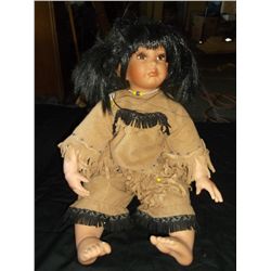 Native American Doll 25 - 18tc - 20 Inch 2002 Kelly RuBert limited edition Native American doll  Exc