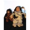 Image 1 : Two Indian Porcelain Dolls Both Marked One Native American doll, the smallest at 9” from the Cathay