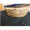 Image 1 : Handmade Indigenous Basket 10” x 3 ¾” A tight, but used basket, simple and colorful. All sizes appro