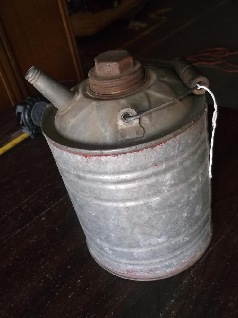 2Gallon Kerosene Can Nice old Kerosene Can 10" tall x 7" round