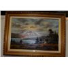 Image 1 : Indian Encampment Signed and Numbered Painting by Heinie Hartwig