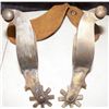 Image 2 : Handmade Texas Style spurs Very nice pair of homemade Texas Style Spurs with 1 1/2"- 8 Point Rowels,