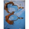 Image 3 : Maker Marked Goose Neck Spurs Very Nice Pair of Silver overlay Goose Neck Spurs marked with a Crown