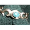 Image 2 : Sterling Spider Web Turquoise Stone Bracelet