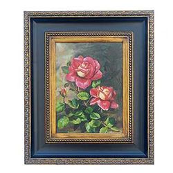 "RED ROSES" - ORIGINAL OIL ON CANVAS - MINT