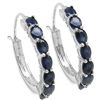Image 1 : BLUE SAPPHIRE STERLING EARRINGS