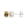 Image 1 : CITRINE STERLING STUD EARRINGS