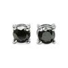 Image 1 : BLACK DIAMOND STERLING EARRINGS