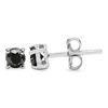 Image 2 : BLACK DIAMOND STERLING EARRINGS
