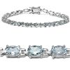 Image 1 : AQUAMARINE STERLING BRACELET