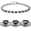 Image 1 : BLUE SAPPHIRE BLUE STERLING BRACELET