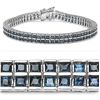 Image 1 : BLUE SAPPHIRE STERLING BRACELET