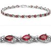 Image 1 : SAPPHIRE ORANGE STERLING BRACELET