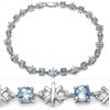 Image 1 : BLUE TOPAZ STERLING BRACELET