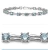 Image 1 : BLUE TOPAZ STERLING BRACELET