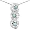 Image 1 : BLUE TOPAZ STERLING PENDANT