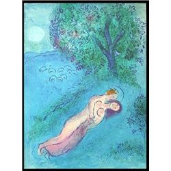 CHAGALL 1977 "DAPHNIS AND CHLOE" LITHOGRAPH