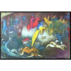 CHAGALL 1977 "DAPHNIS AND CHLOE" LITHOGRAPH