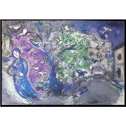CHAGALL 1977 "DAPHNIS AND CHLOE" LITHOGRAPH