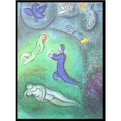 CHAGALL 1977 "DAPHNIS AND CHLOE" LITHOGRAPH