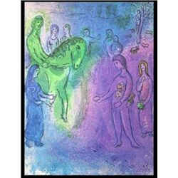 CHAGALL 1977 "DAPHNIS AND CHLOE" LITHOGRAPH