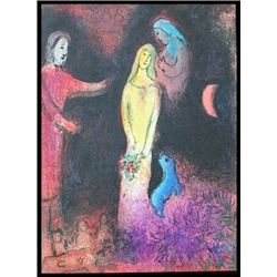 CHAGALL 1977 "DAPHNIS AND CHLOE" LITHOGRAPH