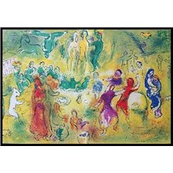 CHAGALL 1977 "DAPHNIS AND CHLOE" LITHOGRAPH