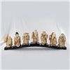 Image 1 : SEVEN CHINESE IMMORTALS - HAND CARVED