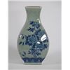Image 1 : ANTIQUED BLUE PORCELAIN VASE