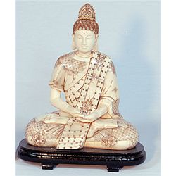 "HAND CARVED BUDDHA - VERY ORNATE