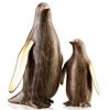Image 1 : PENGUINE MOTHER & BABY BRONZE SCULPTURE