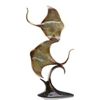 Image 1 : DOUBLE STING RAY  BRONZE SCULPTURE