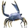 Image 1 : BLUE CRAB BRONZE SCULPTURE