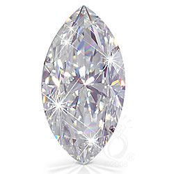 EGL CERT. 1.06 CTW DIAMOND MARQUISE D/SI1