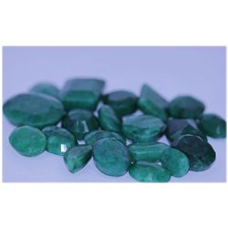 121.85 CTW AFRICAN EMERALD MIX SHAPES LOOSE STONES