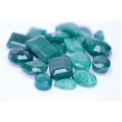 253.45 CTW AFRICAN EMERALD MIX SHAPES LOOSE STONES