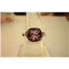 Image 1 : 28.80 ctw Amethyst cushion Ring .925 Sterling Silver