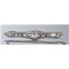 Image 2 : 19th c. platinum bar pin with diamonds
